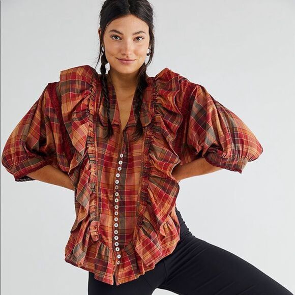 Free People Tops - Free People - Palermo Plaid Shirt